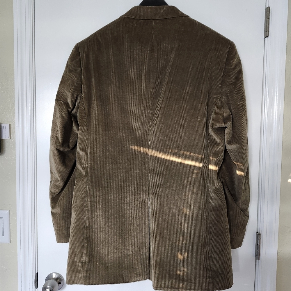 Alan Flusser Brown Corduroy 42L Jacket Blazer - Picture 5 of 10